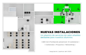 Plano instalaciones Escuela de Comercio Electrónico de Cantabria